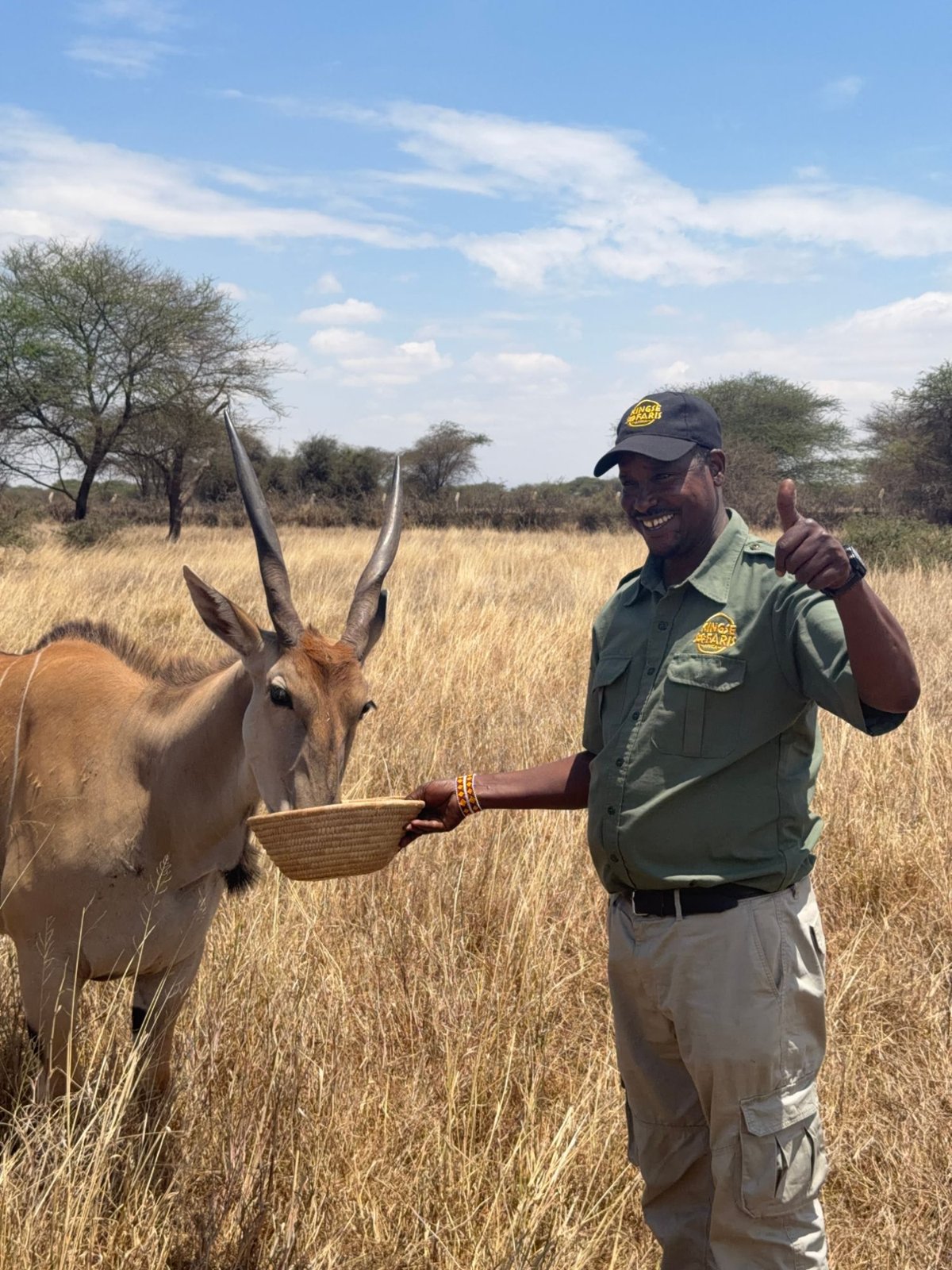 Justice Narikae, safari guide at Kingse Safaris, in northern Tanzania