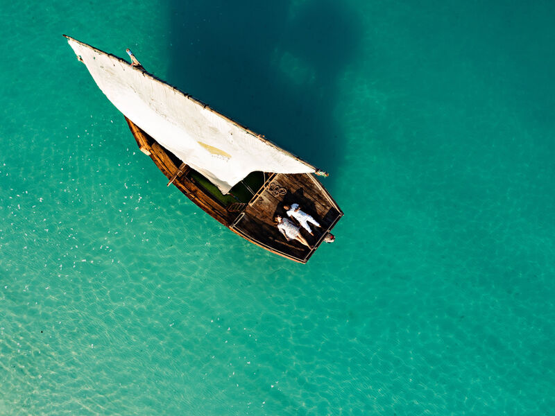Zanzibar coast at sunset